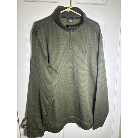 2 UNDER ARMOUR Men's Size XXL Pullovers Fleece Sweatshirt Collared 1/4 Zip - Picture 3 of 8